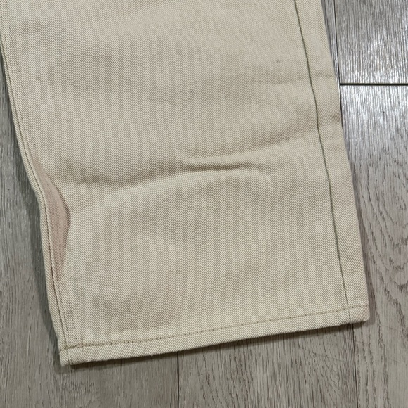 NWT Forever 21 Cream Twill High Rise Straight Leg Pants Size XL - Picture 5 of 9